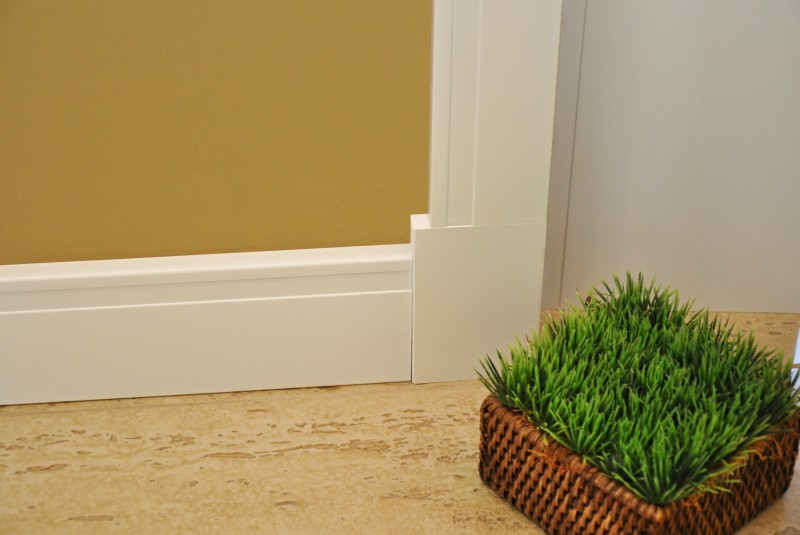 Rodapé poliestireno branco